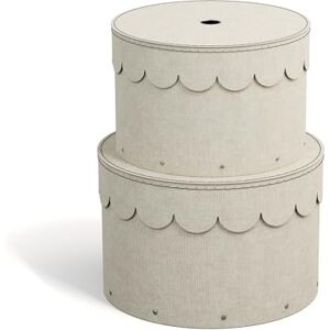 Bigso Box of Sweden Set di 2 contenitori Wilma beige - Aufbewahrungsboxen Bigso Box of Sweden Set di 2 contenitori Wilma beige - Aufbewahrungsboxen