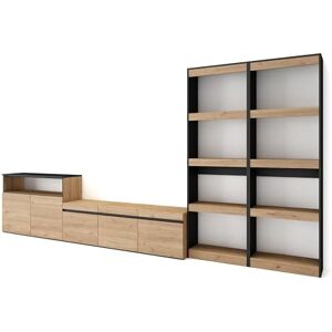 SKRAUT HOME - Muebles De Salón Para TV - 370x186x35 cm - 65 in - Entertainment unit SKRAUT HOME - Muebles De Salón Para TV - 370x186x35 cm - 65 in - Entertainment unit
