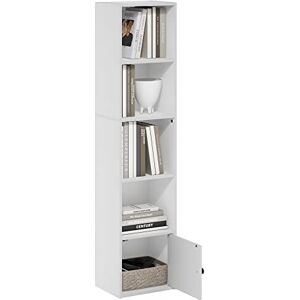Furinno Luder 5-Stufen Regal Buchregal Mit 1 Tür Aufbewahrungsschrank - Regal Buchregal Furinno Luder 5-Stufen Regal Buchregal Mit 1 Tür Aufbewahrungsschrank - Regal Buchregal