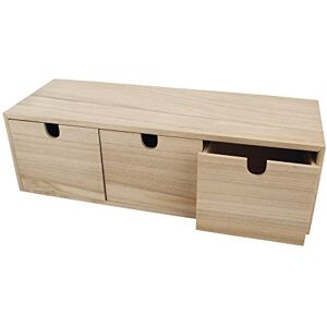 Rayher 6190300 Holz-Kommode, mit 3 Schubladen, 37,5x13x11,5 cm Rayher 6190300 Holz-Kommode, mit 3 Schubladen, 37,5x13x11,5 cm