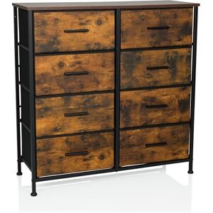 hjh LIVING Kommode mit 8 Schubladen RAGALA Light 80x30x82 cm Regalsystem Sideboard für Wohnzimmer Schlafzimmer Flur, Räuchereiche hjh LIVING Kommode mit 8 Schubladen RAGALA Light 80x30x82 cm Regalsystem Sideboard für Wohnzimmer Schlafzimmer Flur, Räuchereiche