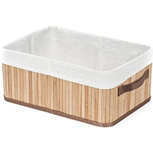 Compactor Bambuskorb JOEY Größe M (35x25x15 cm) Aufbewahrungskorb aus natürlichem Bambus Dekorativer Korb für Bad, Schlafzimmer oder Haushalt Praktisch und stabil Compactor Bambuskorb JOEY Größe M (35x25x15 cm) Aufbewahrungskorb aus natürlichem Bambus Dekorativer Korb für Bad, Schlafzimmer oder Haushalt Praktisch und stabil