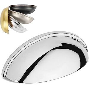 KOOFIZO Schubladengriff für Mülleimer, poliertes Chrom, 76 mm, Schraubenabstand (10 Stück) für Küchenschrank, Schlafzimmer, Kommode, Badezimmer, Möbel, Tür KOOFIZO Schubladengriff für Mülleimer, poliertes Chrom, 76 mm, Schraubenabstand (10 Stück) für Küchenschrank, Schlafzimmer, Kommode, Badezimmer, Möbel, Tür