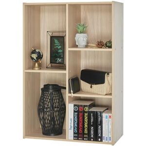 Iris Ohyama Bücherregal, 5 Etagen, 60cm breit, Hellbraun, Vielseitig, Modular, Offenes Regal, Für Wohnzimmer, Büro, Schlafzimmer, Platzsparend, Bücher, CD, Dekor, Einfacher Aufbau, CX-23C Iris Ohyama Bücherregal, 5 Etagen, 60cm breit, Hellbraun, Vielseitig, Modular, Offenes Regal, Für Wohnzimmer, Büro, Schlafzimmer, Platzsparend, Bücher, CD, Dekor, Einfacher Aufbau, CX-23C