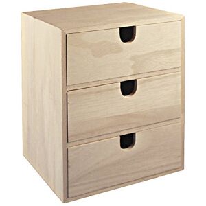 Rayher 62382000 Holz Komödchen FSC Mix Credit, 21,5x14,5x16cm, 3 Schubladen Rayher 62382000 Holz Komödchen FSC Mix Credit, 21,5x14,5x16cm, 3 Schubladen