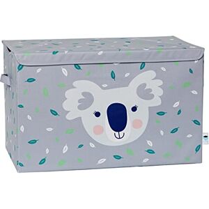 LOVE !T STORE !T LOVE IT STORE IT Aufbewahrungsbox mit Deckel groß Spielzeugtruhe aus Stoff Verstärkt mit Holz Robust und stabil Grau mit Koala 62x38x39 cm LOVE !T STORE !T LOVE IT STORE IT Aufbewahrungsbox mit Deckel groß Spielzeugtruhe aus Stoff Verstärkt mit Holz Robust und stabil Grau mit Koala 62x38x39 cm