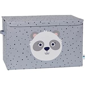 LOVE !T STORE !T LOVE IT STORE IT Aufbewahrungsbox mit Deckel groß Spielzeugkiste aus Stoff Verstärkt mit Holz Robust und stabil Grau mit Panda 62x38x39 cm LOVE !T STORE !T LOVE IT STORE IT Aufbewahrungsbox mit Deckel groß Spielzeugkiste aus Stoff Verstärkt mit Holz Robust und stabil Grau mit Panda 62x38x39 cm