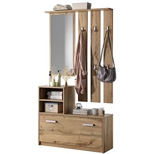 Selsey Garderobenset, 85 x 160 x 24, wotan eiche matt, 5903025323046 Selsey Garderobenset, 85 x 160 x 24, wotan eiche matt, 5903025323046