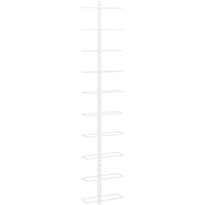 vidaXL Wand Weinregal für 10 Flaschen Wandregal Weinhalter Weinflaschenhalter Flaschenregal Weinständer Hängeregal Weinflaschenregal Weiß Metall vidaXL Wand Weinregal für 10 Flaschen Wandregal Weinhalter Weinflaschenhalter Flaschenregal Weinständer Hängeregal Weinflaschenregal Weiß Metall