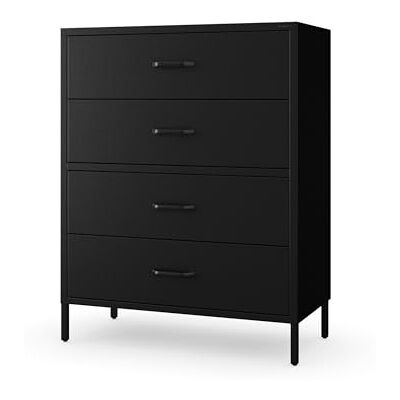 Jan Nowak Metall Kommode mit Schubladen Carla Komodenschrank für Schlafzimmer, Wohnzimmer, Kinderzimmer, Flur Industrial Loft Style Schubladenkommode Glitzernd 80 x 101,5 x 40 cm Schwarz Jan Nowak Metall Kommode mit Schubladen Carla Komodenschrank für Schlafzimmer, Wohnzimmer, Kinderzimmer, Flur Industrial Loft Style Schubladenkommode Glitzernd 80 x 101,5 x 40 cm Schwarz