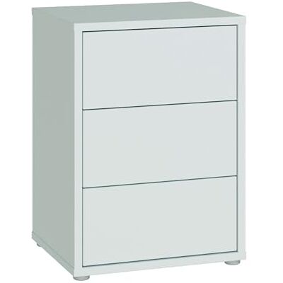 Forte Alice Springs Nachtschrank 50, modern-minimalistisch, 3 Schubladen, Schlafzimmer, Holzwerkstoff, Secret Grey, 49,8 cm breit x 68,7 cm hoch x 41,5 cm tief Forte Alice Springs Nachtschrank 50, modern-minimalistisch, 3 Schubladen, Schlafzimmer, Holzwerkstoff, Secret Grey, 49,8 cm breit x 68,7 cm hoch x 41,5 cm tief