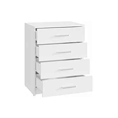 BODO 60cm 4S Weiß Kommode - Stauraum BODO 60cm 4S Weiß Kommode - Stauraum