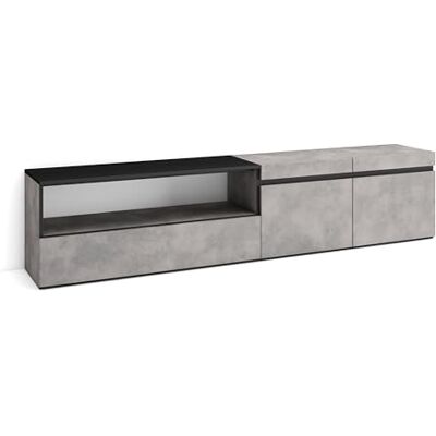 SKRAUT HOME - TV-Einheit - 200x45x35cm - Cement - TV-Bank SKRAUT HOME - TV-Einheit - 200x45x35cm - Cement - TV-Bank