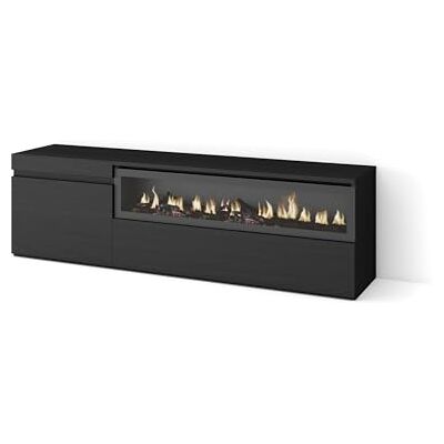 SKRAUT HOME TV-Möbel - Modernes Schwarzes 150x45x35cm - Möbel SKRAUT HOME TV-Möbel - Modernes Schwarzes 150x45x35cm - Möbel