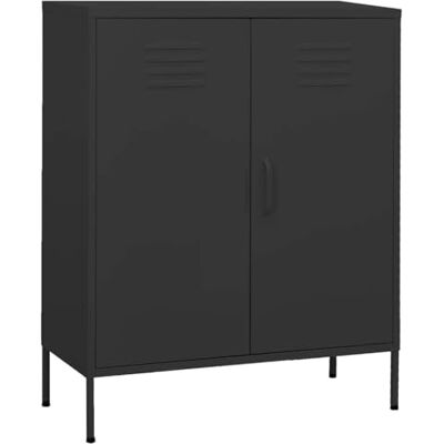 vidaXL Stahl-Anthrazit Aufbewahrungsschrank - 80x35x101.5 cm vidaXL Stahl-Anthrazit Aufbewahrungsschrank - 80x35x101.5 cm