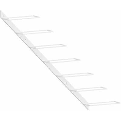 vidaXL Wand Weinregal für 7 Flaschen Wandregal Weinhalter Weinflaschenhalter Flaschenregal Weinständer Hängeregal Weinflaschenregal Weiß Metall vidaXL Wand Weinregal für 7 Flaschen Wandregal Weinhalter Weinflaschenhalter Flaschenregal Weinständer Hängeregal Weinflaschenregal Weiß Metall