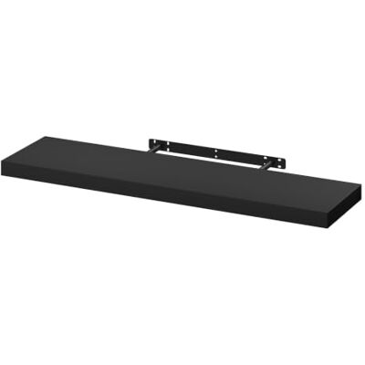 WOLTU Wandregal,Schweberegal Schwarz,90x22.9x3.8cm,MDF 1er Wandboard Wandregal CD DVD Regal für Büro, Wohnzimmer, Schlafzimmer, Küche WOLTU Wandregal,Schweberegal Schwarz,90x22.9x3.8cm,MDF 1er Wandboard Wandregal CD DVD Regal für Büro, Wohnzimmer, Schlafzimmer, Küche