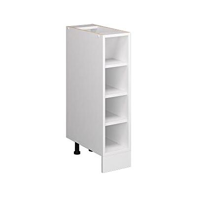 Vicco Küchenregal - 20cm Weiß, Verstellbare Beine - Küchenregal Vicco Küchenregal - 20cm Weiß, Verstellbare Beine - Küchenregal