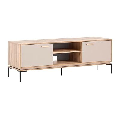 Schildmeyer Looks by Wolfgang Joop Lowboard G, Eiche Landhaus mit cremebeige, Holzwerkstoff, 154.6 x 45 x 53.7 cm, 701823 Schildmeyer Looks by Wolfgang Joop Lowboard G, Eiche Landhaus mit cremebeige, Holzwerkstoff, 154.6 x 45 x 53.7 cm, 701823