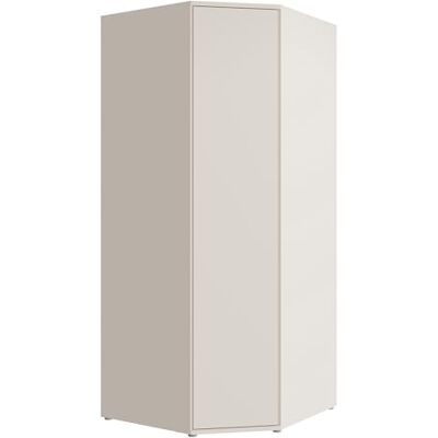 Forte Alice Springs Eckkleiderschrank 90 100, minimalistischer Schrank, 1-türig, platzsparende Stauraumlösung für kleine Räume, Holzwerkstoff, Beige, 92,2 cm breit x 214,3 cm hoch x 92,2 cm tief Forte Alice Springs Eckkleiderschrank 90 100, minimalistischer Schrank, 1-türig, platzsparende Stauraumlösung für kleine Räume, Holzwerkstoff, Beige, 92,2 cm breit x 214,3 cm hoch x 92,2 cm tief