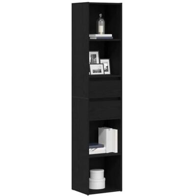 Vidaxl Schwarzes Modularregal - 36x30x171 cm - Regaleinheit Vidaxl Schwarzes Modularregal - 36x30x171 cm - Regaleinheit