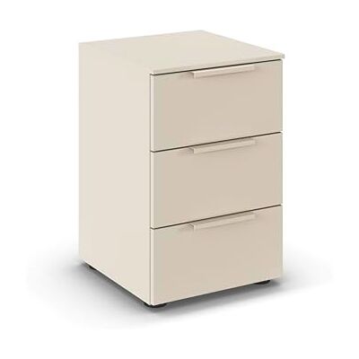 Rauch Möbel Flipp, Nachttisch für Schlafzimmer, Kinderzimmer, Wohnzimmer, Jugendzimmer, Flur, Garderobe, 3 Schubladen, mit Softclose-Funktion, Farbe Beige, Breite 40 cm Rauch Möbel Flipp, Nachttisch für Schlafzimmer, Kinderzimmer, Wohnzimmer, Jugendzimmer, Flur, Garderobe, 3 Schubladen, mit Softclose-Funktion, Farbe Beige, Breite 40 cm