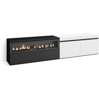 SKRAUT HOME Mueble TV - 200x45x35cm - TV bis 80" - Modern - Furniture SKRAUT HOME Mueble TV - 200x45x35cm - TV bis 80" - Modern - Furniture