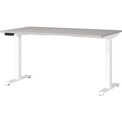 GERMANIA DIE MÖBELMACHER Germania Schreibtisch 7905-617, in Kaschmir/Weiß, EL. höhenverstellb., 140 x 120 x 80 cm (BxHxT) GERMANIA DIE MÖBELMACHER Germania Schreibtisch 7905-617, in Kaschmir/Weiß, EL. höhenverstellb., 140 x 120 x 80 cm (BxHxT)