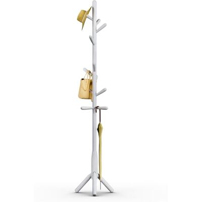 Awatiwa Garderobenleiste aus Massivholz, freistehende Baumgarderobe mit 11 Haken(+ 2 Ersatzteil),3 verstellbare Größen, Hutständer für Schlafzimmer/Büro/Eingangsbereich(3-Bein-Basis, Weiß) Awatiwa Garderobenleiste aus Massivholz, freistehende Baumgarderobe mit 11 Haken(+ 2 Ersatzteil),3 verstellbare Größen, Hutständer für Schlafzimmer/Büro/Eingangsbereich(3-Bein-Basis, Weiß)