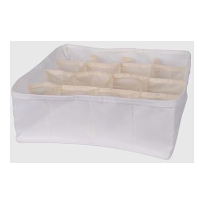 La Briantina Schubladen-Organizer aus Stoff mit 16 Fächern – weicher Behälter für Unterwäsche, Socken und Zubehör – TNT 100% Polypropylen – 28 x 28 x 10 cm – Grau oder Beige La Briantina Schubladen-Organizer aus Stoff mit 16 Fächern – weicher Behälter für Unterwäsche, Socken und Zubehör – TNT 100% Polypropylen – 28 x 28 x 10 cm – Grau oder Beige