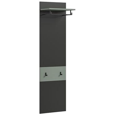 xonox.home Paneel Canu 45x165x29 cm in Basalt grau und Smoke Green Nb. Wandpaneel Wandboard Wandgarderobe Garderobenwand Garderobenpaneel Flurpaneel modern & platzsparend xonox.home Paneel Canu 45x165x29 cm in Basalt grau und Smoke Green Nb. Wandpaneel Wandboard Wandgarderobe Garderobenwand Garderobenpaneel Flurpaneel modern & platzsparend