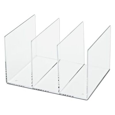 MAUL Katalogsammler aus Acryl 27 x 20,8 x 15,8 cm Stehsammler mit 3 Fächer Zeitschriftensammler für Katalog, Heft und Zeitschriften Ideal für Schreibtisch, Regal und Büro Transparent MAUL Katalogsammler aus Acryl 27 x 20,8 x 15,8 cm Stehsammler mit 3 Fächer Zeitschriftensammler für Katalog, Heft und Zeitschriften Ideal für Schreibtisch, Regal und Büro Transparent