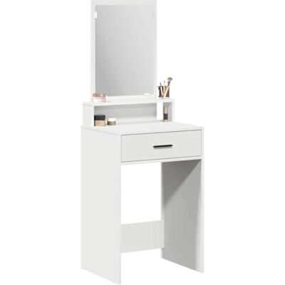 vidaXL Weiß MDF 50 x 41 x 140 cm Kosmetiktisch Modern Rechteckig vidaXL Weiß MDF 50 x 41 x 140 cm Kosmetiktisch Modern Rechteckig