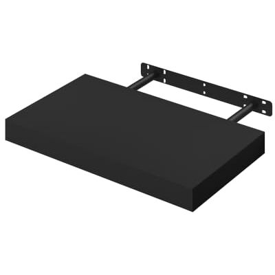 WOLTU Wandregal Schwarz 40cm - Wandregal Wanddekoration Modern Minimalistisch WOLTU Wandregal Schwarz 40cm - Wandregal Wanddekoration Modern Minimalistisch