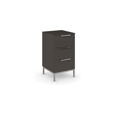 Rauch Möbel Flipp, Nachttisch für Schlafzimmer, Kinderzimmer, Wohnzimmer, Flur, Garderobe, 3 Schubladen, mit Softclose-Funktion, Griffe und Metallkufe Chrom, Farbe Graphit, Breite 40 cm Rauch Möbel Flipp, Nachttisch für Schlafzimmer, Kinderzimmer, Wohnzimmer, Flur, Garderobe, 3 Schubladen, mit Softclose-Funktion, Griffe und Metallkufe Chrom, Farbe Graphit, Breite 40 cm