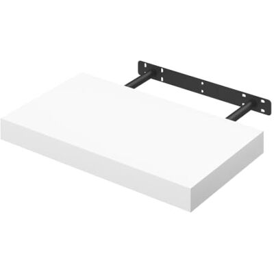 WOLTU Wandregal,Schweberegal Weiß,40x22.9x3.8cm,MDF 1er Wandboard Wandregal CD DVD Regal für Büro, Wohnzimmer, Schlafzimmer, Küche WOLTU Wandregal,Schweberegal Weiß,40x22.9x3.8cm,MDF 1er Wandboard Wandregal CD DVD Regal für Büro, Wohnzimmer, Schlafzimmer, Küche