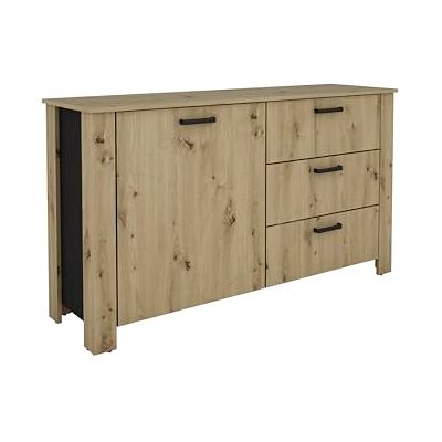 byLIVING Sideboard FARO, Artisan Eiche-Optik, Absetzung schwarz, Kommode byLIVING Sideboard FARO, Artisan Eiche-Optik, Absetzung schwarz, Kommode