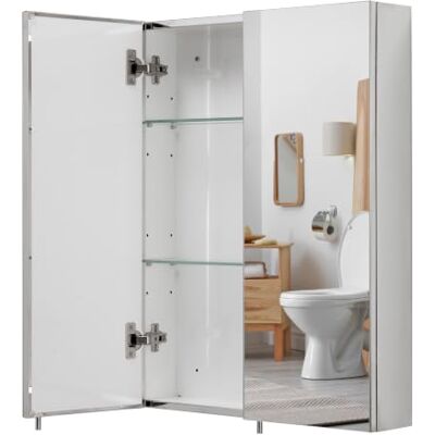 Croydex Anton Doppelttür Edelstahl Schrank - cabinet Croydex Anton Doppelttür Edelstahl Schrank - cabinet