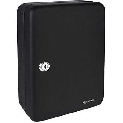 Amazon Schlüsselkasten für 48 Schlüssel, Stahl, abschließbar, Schwarz, 19.99 D x 17.78 W x 24.89 H cm Amazon Schlüsselkasten für 48 Schlüssel, Stahl, abschließbar, Schwarz, 19.99 D x 17.78 W x 24.89 H cm