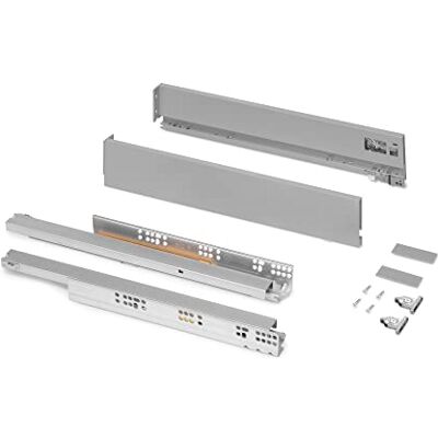 Emuca Vertex Schublade 40 kg Höhe 93 mm, Tiefe:350mm, Grau metallic, Stahl, 1 St. Emuca Vertex Schublade 40 kg Höhe 93 mm, Tiefe:350mm, Grau metallic, Stahl, 1 St.