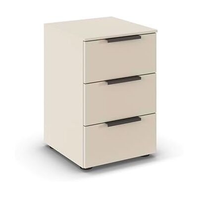 Rauch Möbel Flipp, Nachttisch für Schlafzimmer, Kinderzimmer, Wohnzimmer, Jugendzimmer, Flur, Garderobe, 3 Schubladen, mit Softclose-Funktion, Farbe Beige, Breite 40 cm Rauch Möbel Flipp, Nachttisch für Schlafzimmer, Kinderzimmer, Wohnzimmer, Jugendzimmer, Flur, Garderobe, 3 Schubladen, mit Softclose-Funktion, Farbe Beige, Breite 40 cm