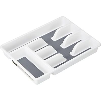 WENKO cesto Para Los Cubiertos, 5 Compartimentos Antideslizantes WENKO cesto Para Los Cubiertos, 5 Compartimentos Antideslizantes