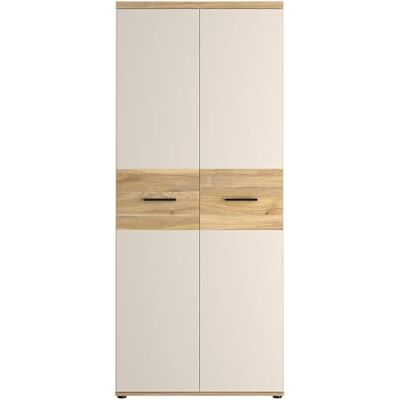 Forte Winnie Kleiderschrank 80, moderner Kleiderschrank mit Drehtüren, 2-türig, Kinder-/Jugendzimmer, Holzwerkstoff, Mauvella Eiche Kaschmir Beige, 79,9 cm breit x 189 cm hoch x 52,7 cm tief Forte Winnie Kleiderschrank 80, moderner Kleiderschrank mit Drehtüren, 2-türig, Kinder-/Jugendzimmer, Holzwerkstoff, Mauvella Eiche Kaschmir Beige, 79,9 cm breit x 189 cm hoch x 52,7 cm tief