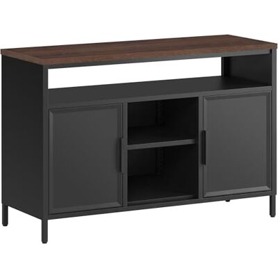 YITAHOME Küchenschrank Vorratsschrank, Metallschrank Doppeltür, 108 cm Sideboard Buffet Wohnzimmerschrank, Büroschrank, Kitchen Cabinet, Magnetverschluss, Höhenverstellbar, Stahlblech, 75 kg YITAHOME Küchenschrank Vorratsschrank, Metallschrank Doppeltür, 108 cm Sideboard Buffet Wohnzimmerschrank, Büroschrank, Kitchen Cabinet, Magnetverschluss, Höhenverstellbar, Stahlblech, 75 kg