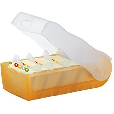 HAN Lernkarteibox CROCO, einfach Vokabeln lernen mit 5-Fächer-Lernsystem, DIN A7 Karteikasten für 900 Karten, inkl. 5 Stützplatten + 100 Lernkarten, Karteibox, Lernbox, 997-613, transluzent/orange HAN Lernkarteibox CROCO, einfach Vokabeln lernen mit 5-Fächer-Lernsystem, DIN A7 Karteikasten für 900 Karten, inkl. 5 Stützplatten + 100 Lernkarten, Karteibox, Lernbox, 997-613, transluzent/orange