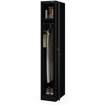 Jan Nowak Kleiderspind Metall abschließbar Spindschrank Umkleideschrank, 180 x 30 x 50 cm, Metallschrank mit Kleiderstange, Kleiderhaken, Fachboden und Lüftungsschlitzen, Garderobenschrank Jan Nowak Kleiderspind Metall abschließbar Spindschrank Umkleideschrank, 180 x 30 x 50 cm, Metallschrank mit Kleiderstange, Kleiderhaken, Fachboden und Lüftungsschlitzen, Garderobenschrank