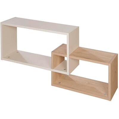 roba Wandregal mit offenen Fächern für Serien Jil/Sidney Dekoratives Kinderregal in Beige und Holzdekor Virginia Chestnut Perfekt für Baby- und Kinderzimmer roba Wandregal mit offenen Fächern für Serien Jil/Sidney Dekoratives Kinderregal in Beige und Holzdekor Virginia Chestnut Perfekt für Baby- und Kinderzimmer