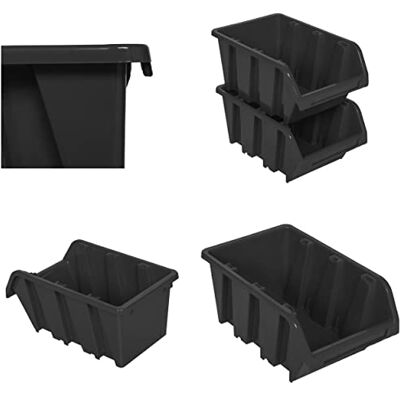 botle 5 x Stapelboxen Werkstatt Garage Sichtlagerboxen Sichtlagerkästen Stapelkisten Sortierboxen Boxen 290x200x150 mm Anthrazit stapelkisten Kunststoff lagerboxen stapelbar botle 5 x Stapelboxen Werkstatt Garage Sichtlagerboxen Sichtlagerkästen Stapelkisten Sortierboxen Boxen 290x200x150 mm Anthrazit stapelkisten Kunststoff lagerboxen stapelbar