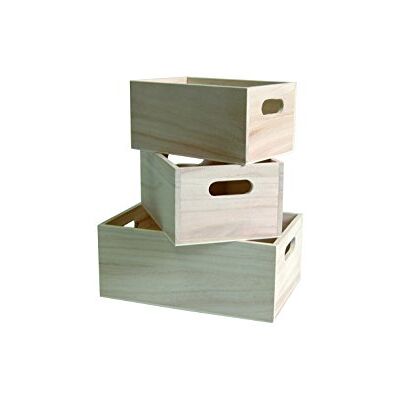 Artemio Set mit 3 Aufbewahrungsboxen, beige Artemio Set mit 3 Aufbewahrungsboxen, beige