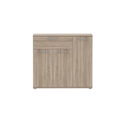 Forte NIKO Kommode mit 1 Schublade und 3 Türen, Holzwerkstoff, Sonoma Eiche, B x H x T: 89,6 x 81,7 x 28,9 cm Forte NIKO Kommode mit 1 Schublade und 3 Türen, Holzwerkstoff, Sonoma Eiche, B x H x T: 89,6 x 81,7 x 28,9 cm